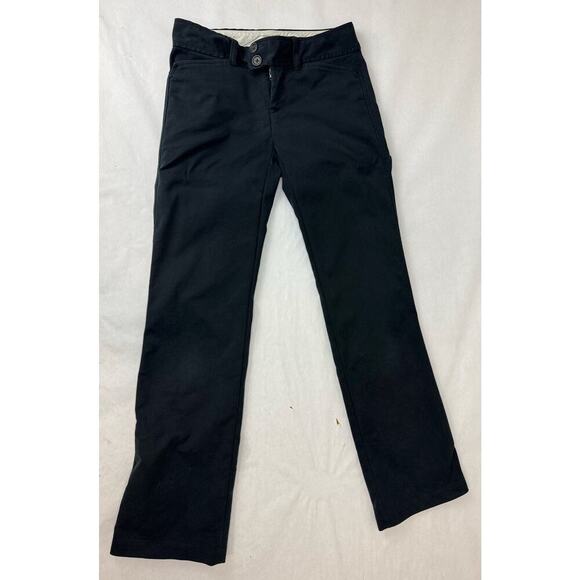 Y2K 2005 Banana Republic Martin Low-Rise Pants Career Tab Black Size 0 - Picture 1 of 9